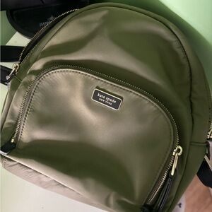 Kate Spade Green Compact Backpack with Sleek Design